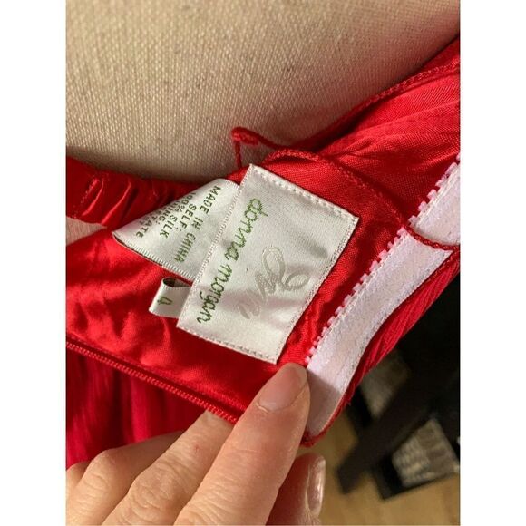 Donna Morgan Red strapless silk dress size 4 - Picture 4 of 6